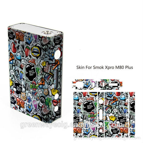 Unique design, wholesale m80 skin smok xpro m80 plus skin mod sticker / wrap M80 / istick 50w sticker waterproof